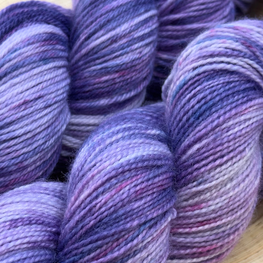 Violet Storm - Purple & Lavender Tones - Luxurious Hand-Dyed Yarn