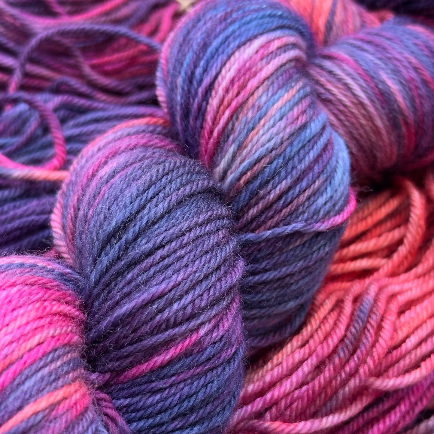 Hibiscus- stunning deep reds, rich violet, and soft blue hues