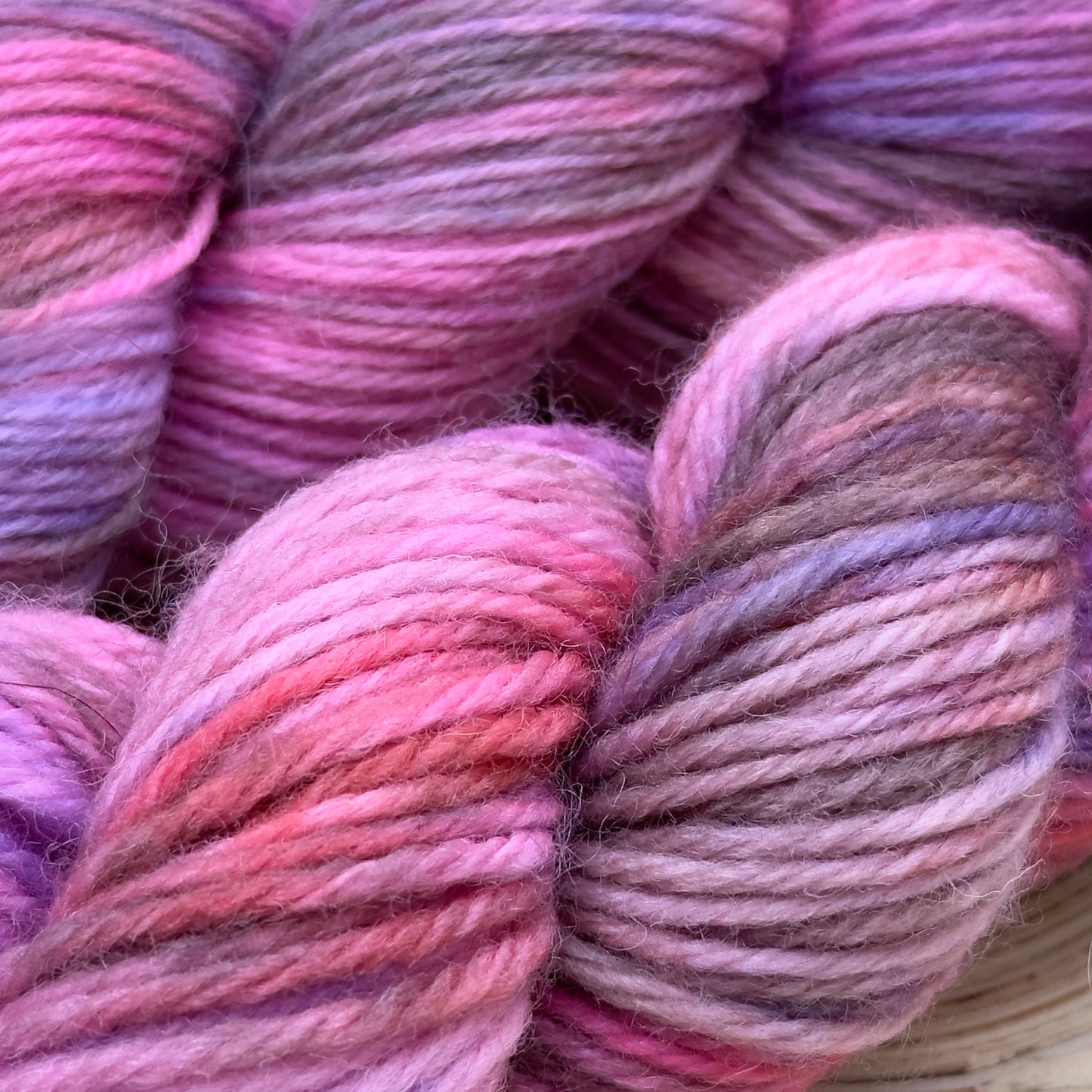 Blush & Mist Premium Yarn -  soft pink, grey &amp; lilac