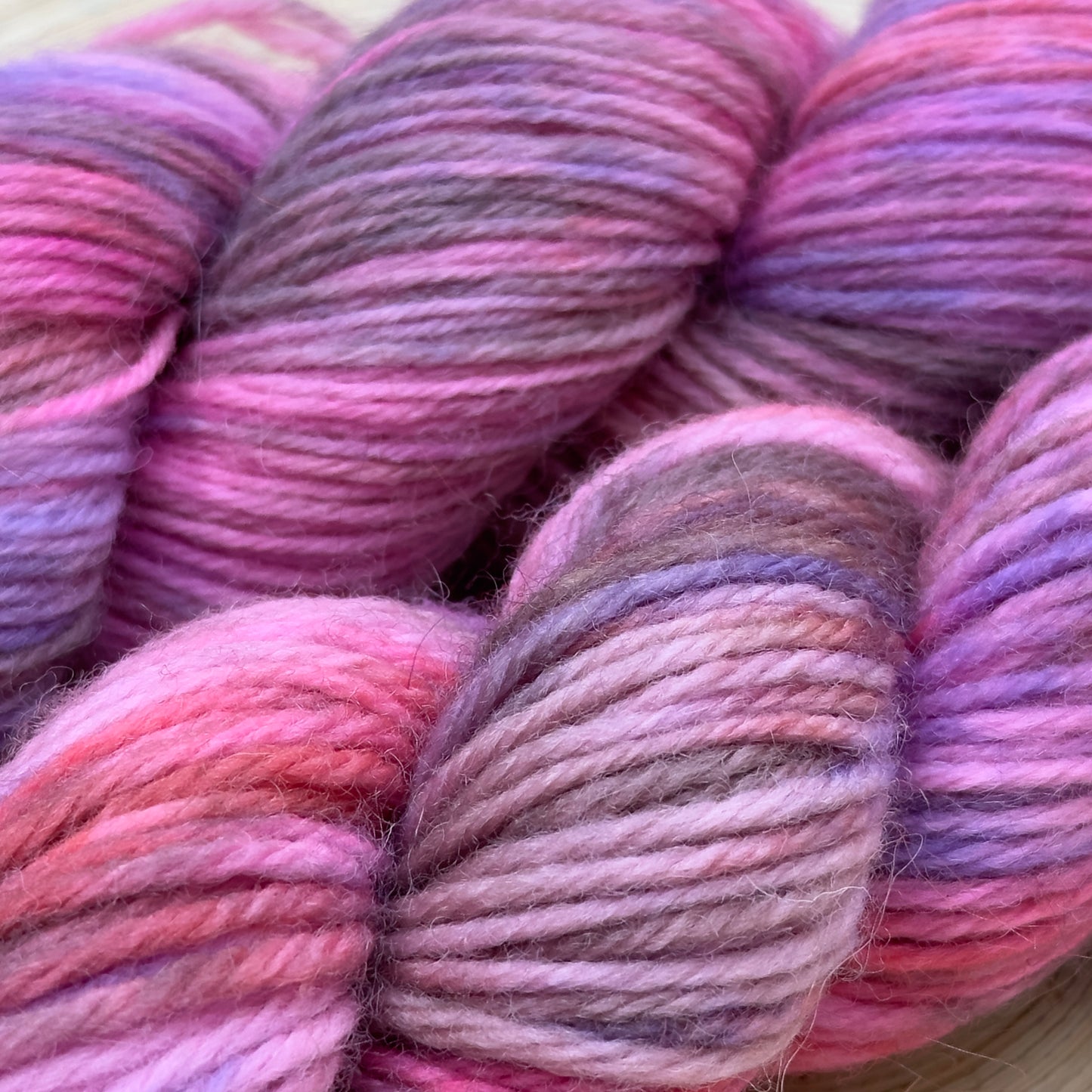 Blush & Mist Premium Yarn -  soft pink, grey &amp; lilac