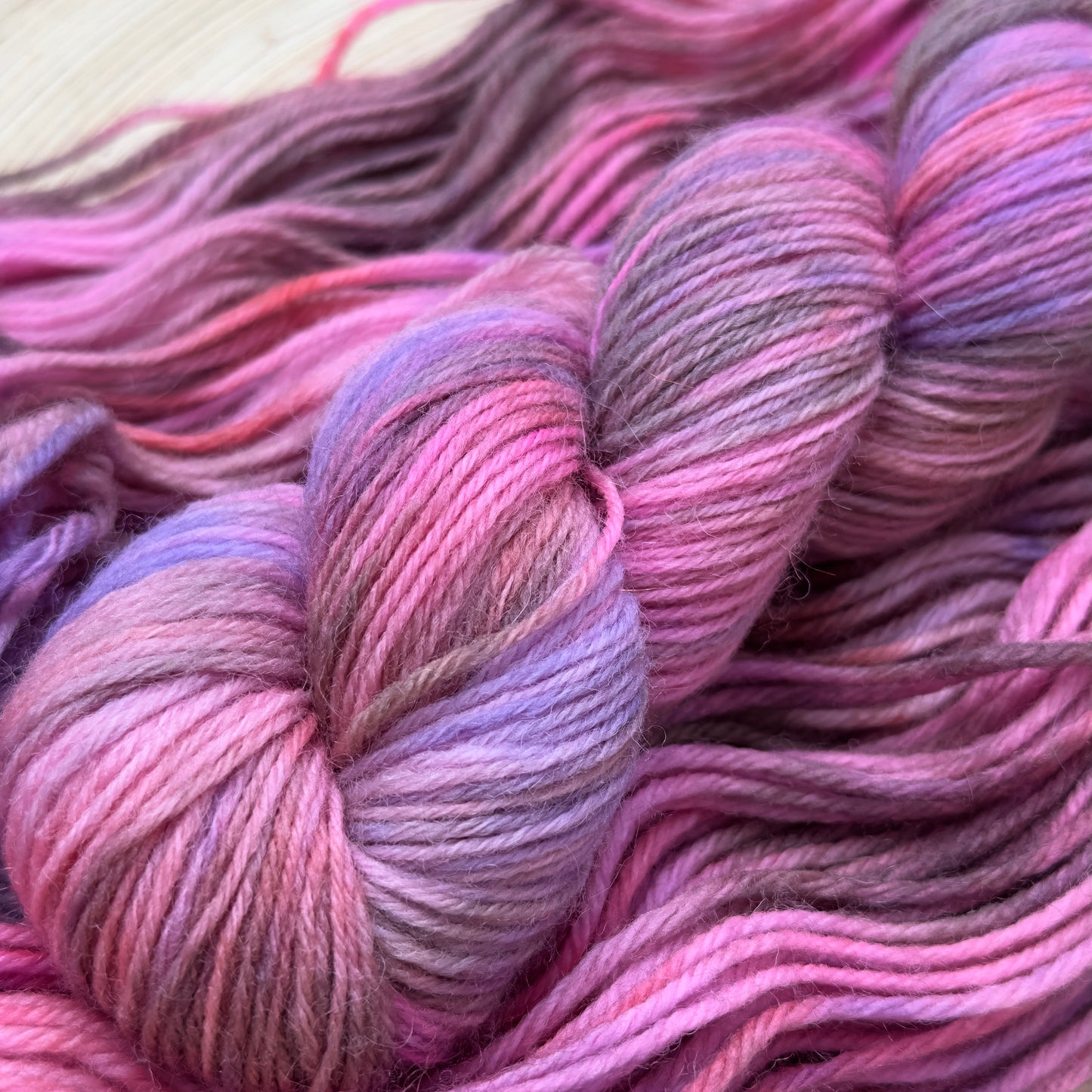 Blush & Mist Premium Yarn -  soft pink, grey &amp; lilac