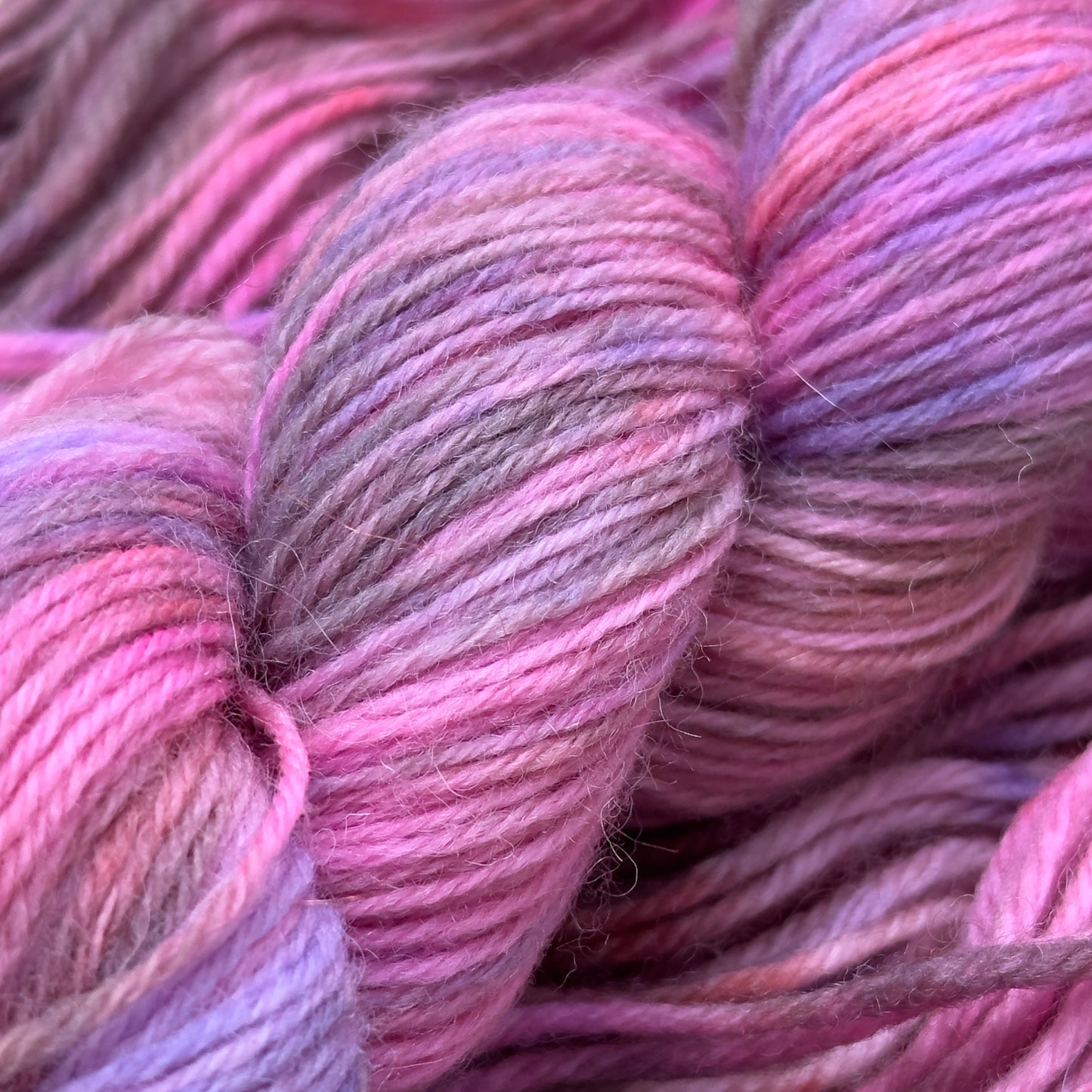 Blush & Mist Premium Yarn -  soft pink, grey &amp; lilac