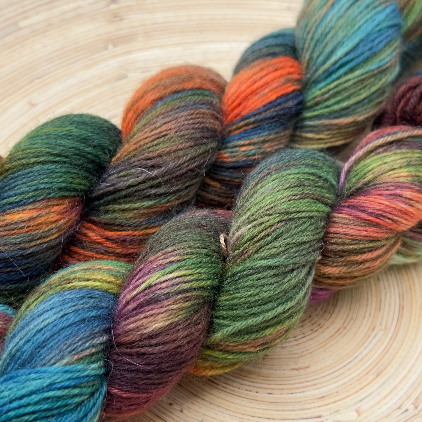 Aurora Lights - Enchanting Rainbow Hand-Dyed Yarn