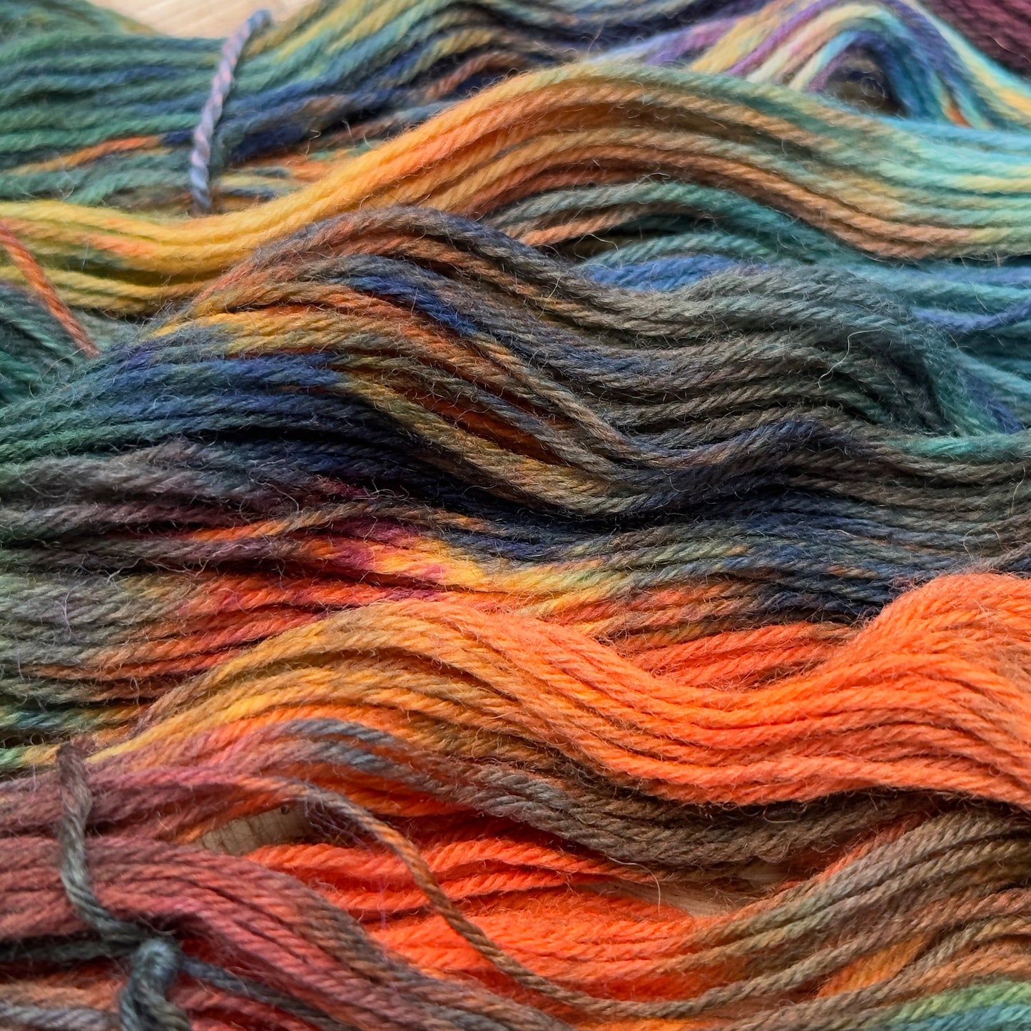 Aurora Lights - Enchanting Rainbow Hand-Dyed Yarn