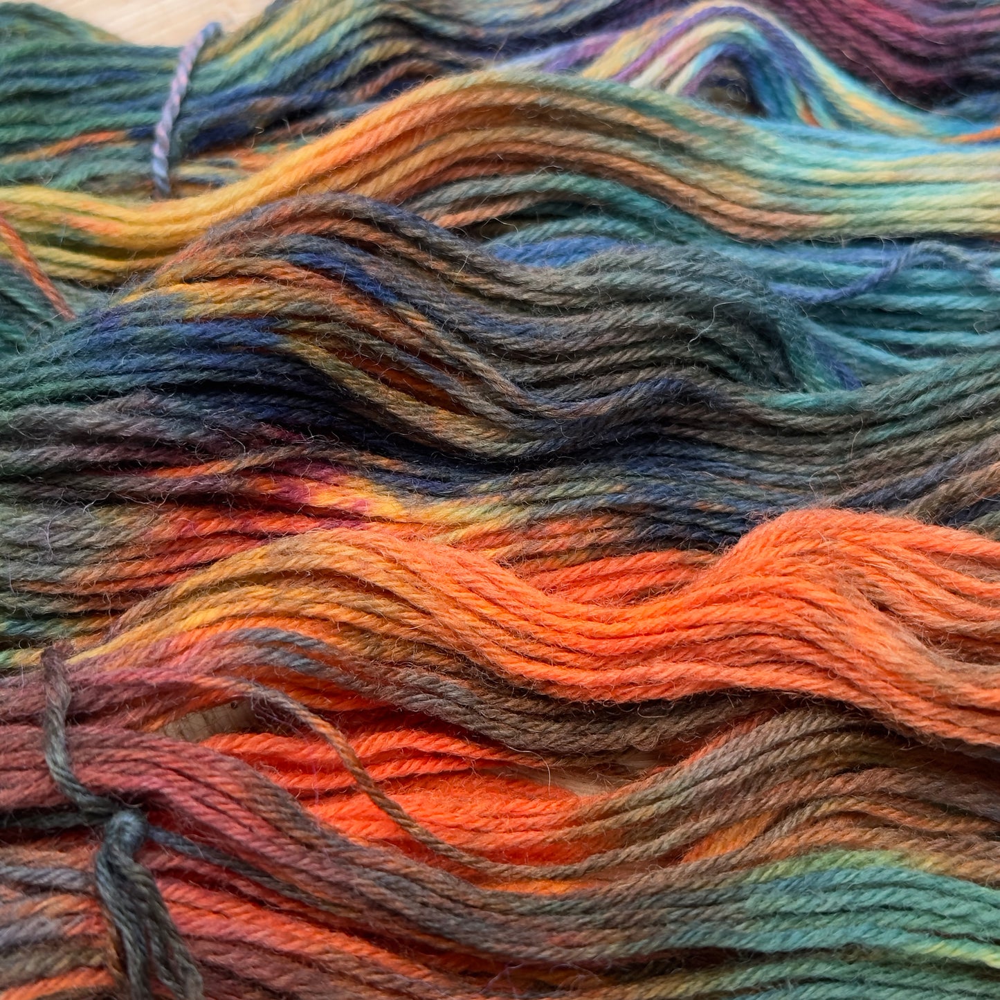 Aurora Lights - Enchanting Rainbow Hand-Dyed Yarn