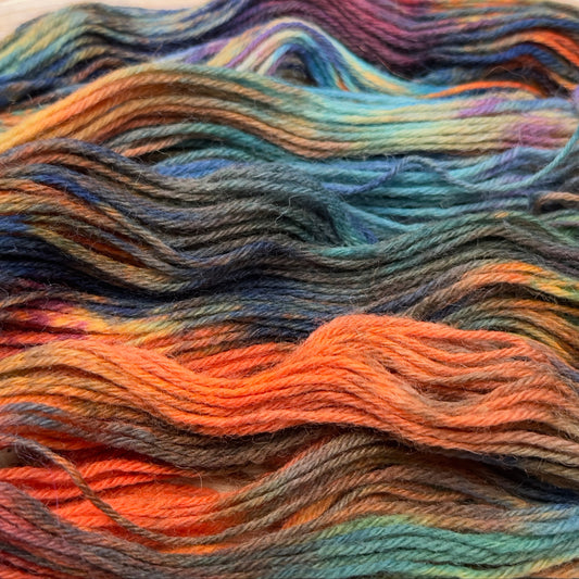 Aurora Lights - Enchanting Rainbow Hand-Dyed Yarn