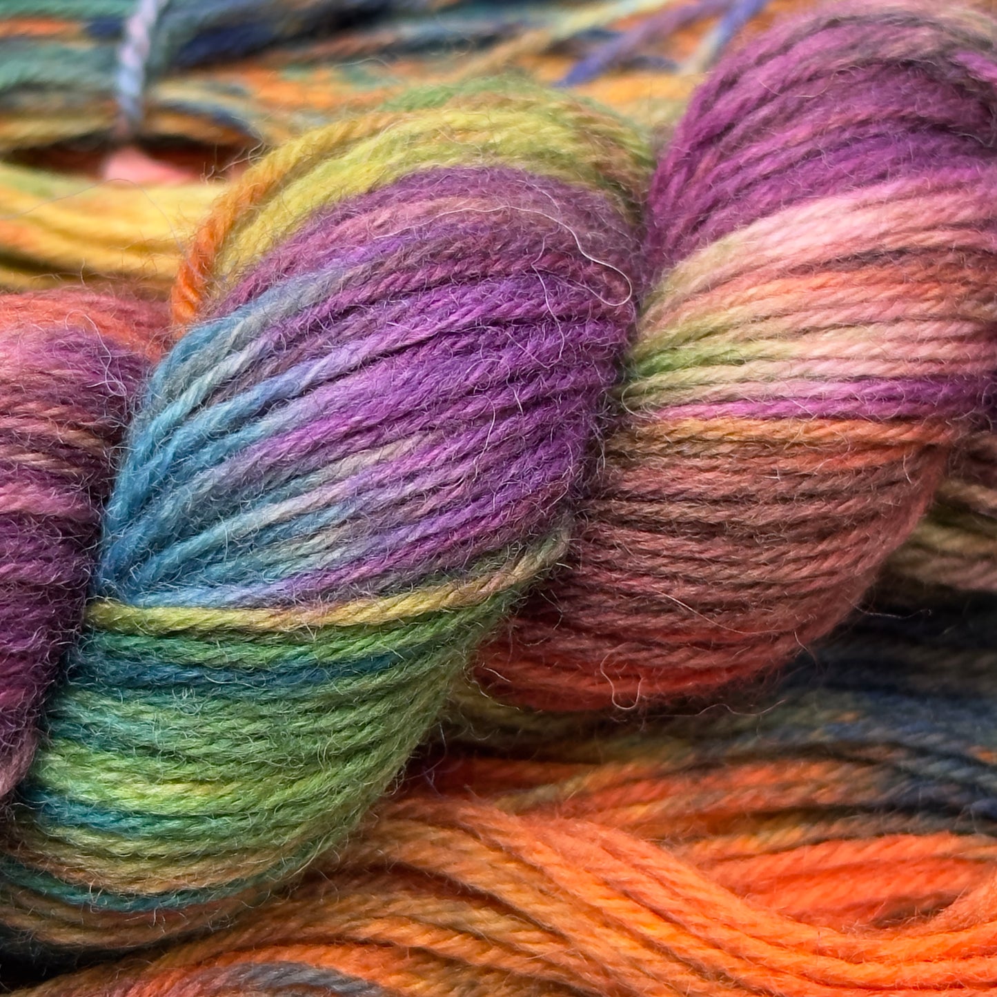 Aurora Lights - Enchanting Rainbow Hand-Dyed Yarn