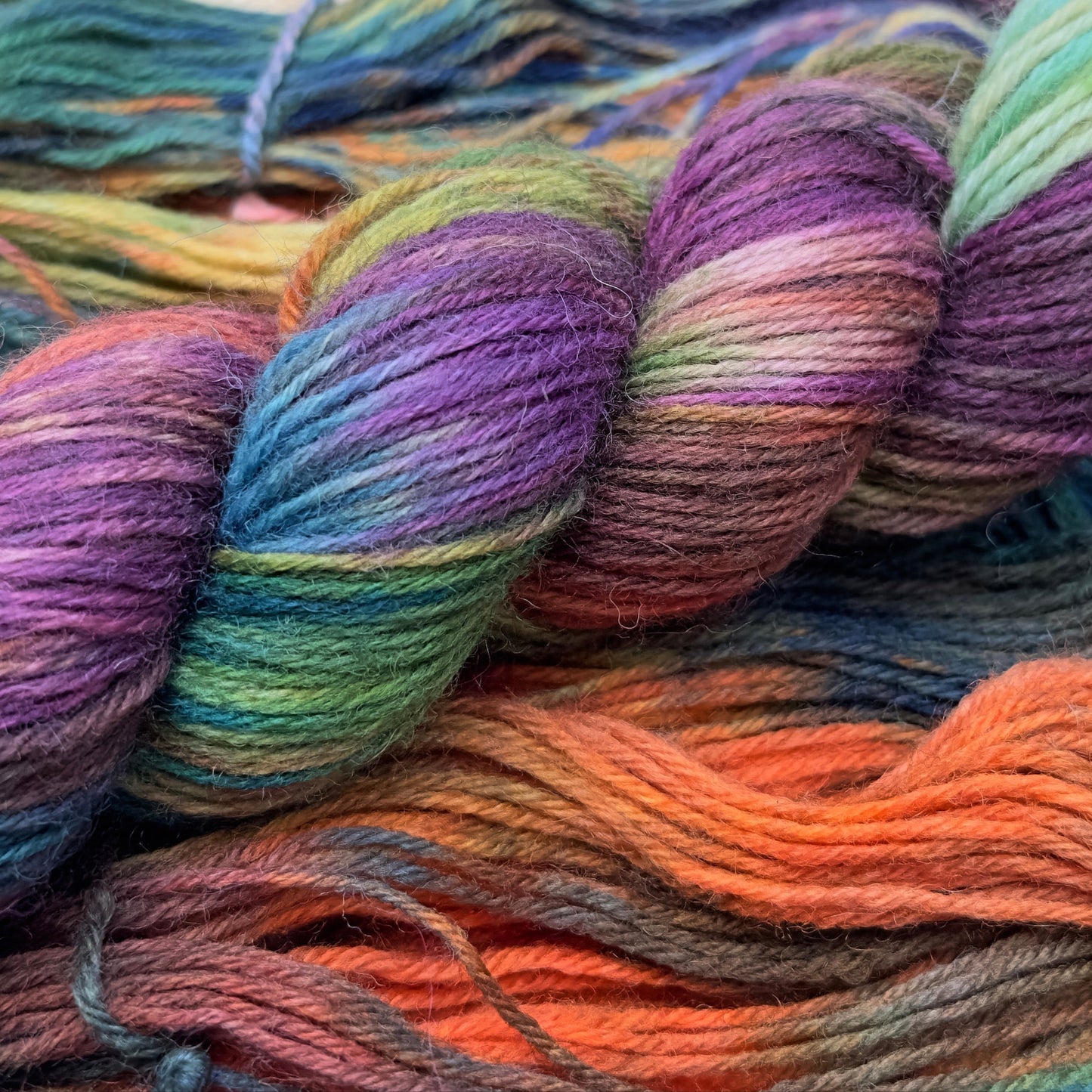 Aurora Lights - Enchanting Rainbow Hand-Dyed Yarn