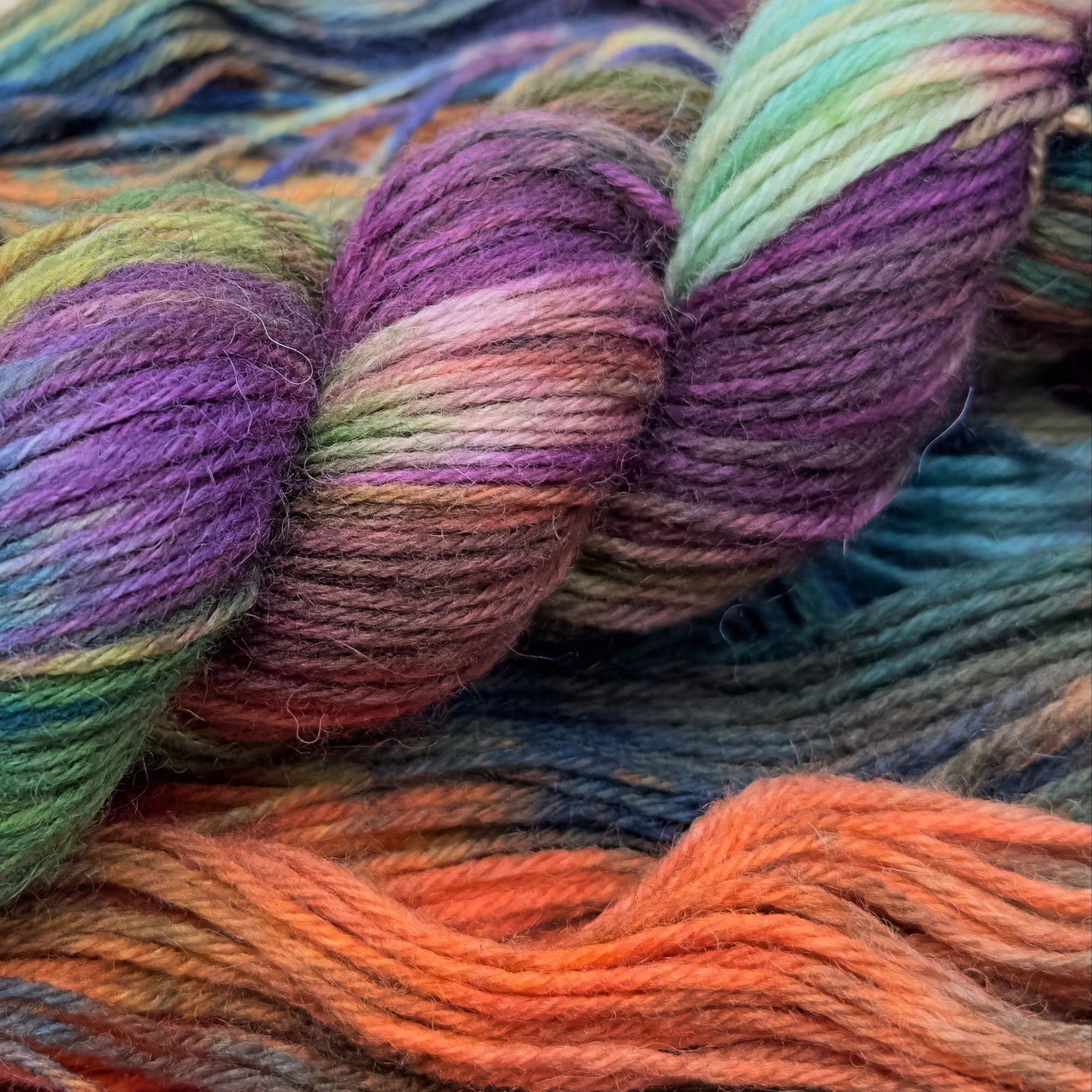 Aurora Lights - Enchanting Rainbow Hand-Dyed Yarn